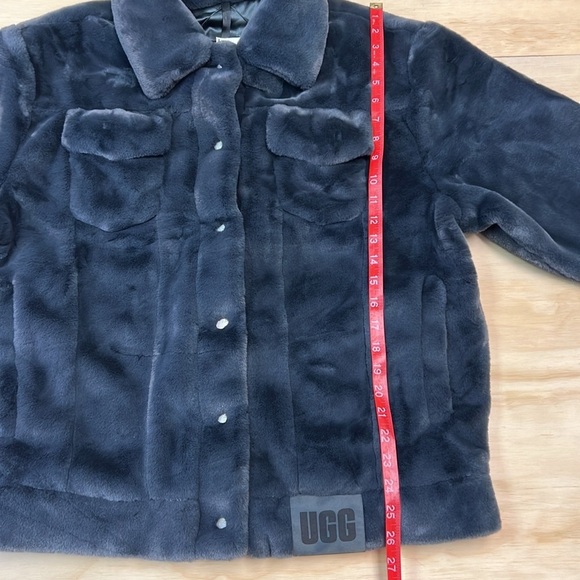 UGG Women's Frankie Faux Fur Trucker Jacket - Picture 4 of 8